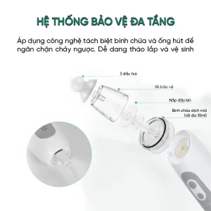 Alternative view of Máy Hút Mũi Điện Cho Bé Vivi Aspirator BCP01 An Toàn, Có Nhạc, Sạc USB - BH 12Tháng
