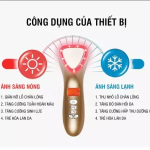 Alternative view of VIVI LumiSpa D302 – Máy Điện Di Nóng Lạnh Đẩy Tinh Chất, Se Khít Lỗ Chân Lông